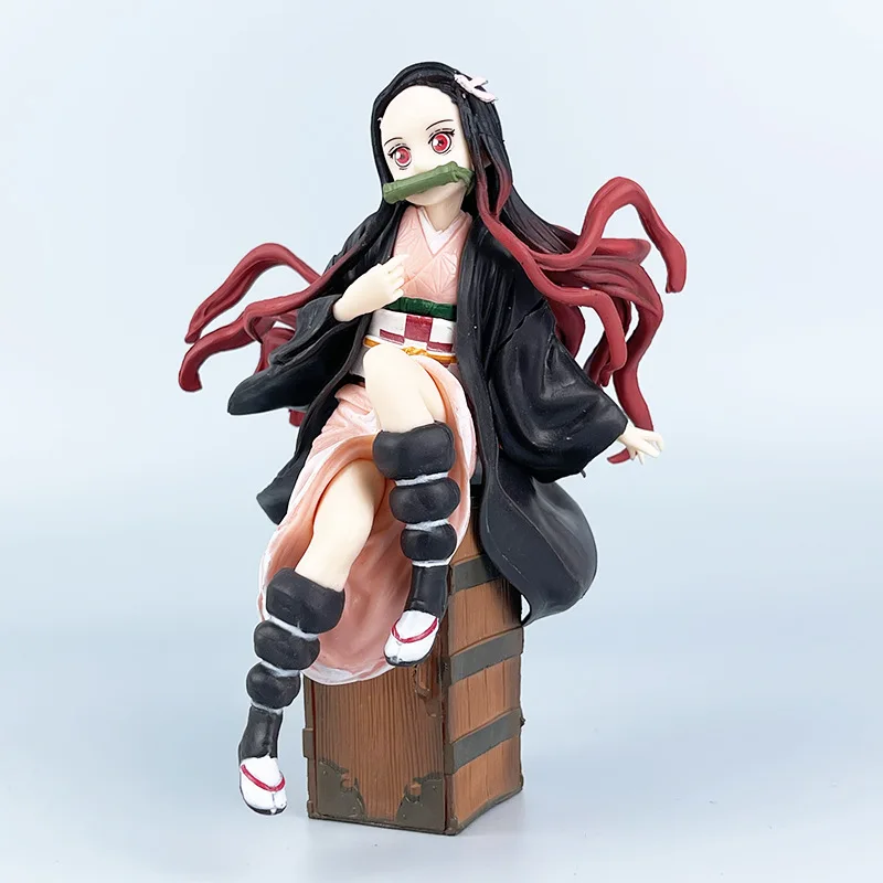 

19cm Nezuko Kamado Exploding Blood Ver Demon Slayer Figure Collectible Anime Character Model Toy For Gift