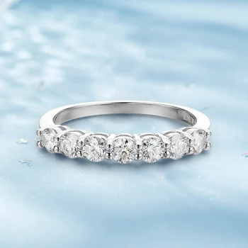 3mm Moissanite Rings for Women S925 Silver 7 Stone Engagement Wedding Sparkling Diamond Ring Fine Jewelry Gift 2