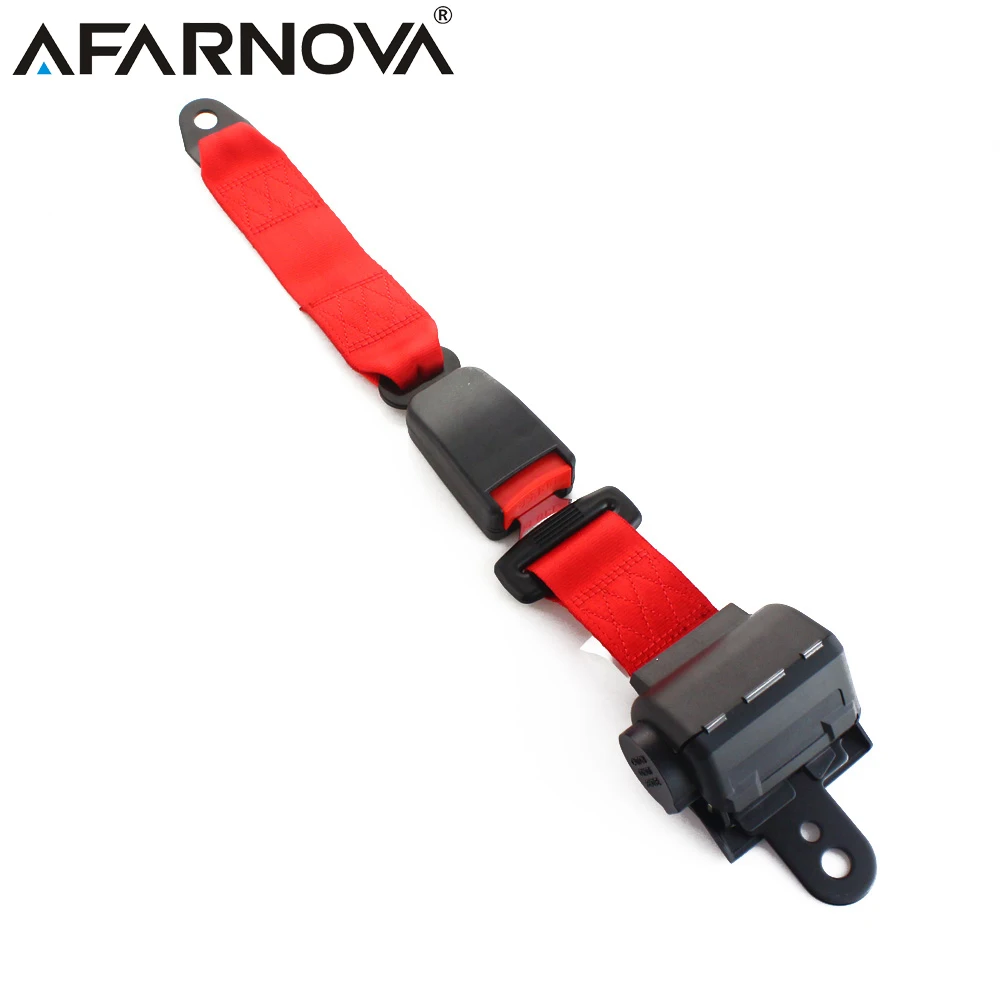 Afarnova-cinturón de seguridad Universal de dos puntos para coche, accesorio ajustable para Interior de coche