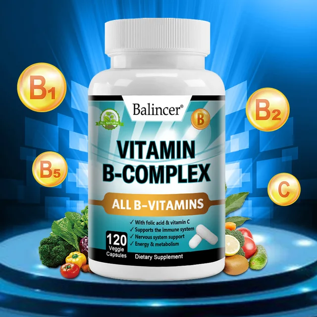 1514-a7058a.jpg Balincer Vitamin B Complex Supplement - Heart Health, Nervous System Support, Energy Metabolism, Support Immune System