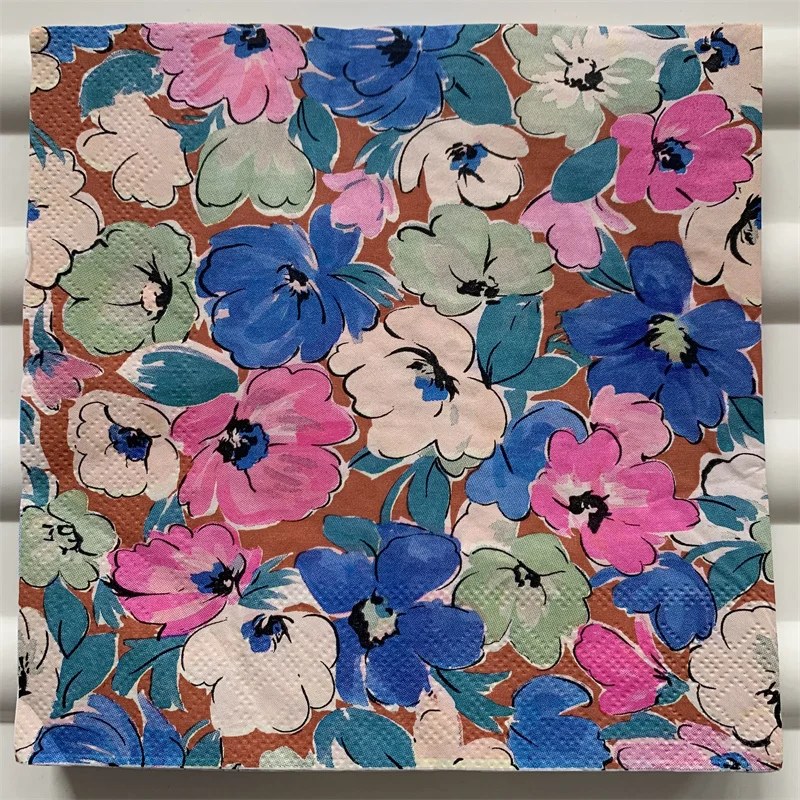 Description Picture 2 of itemDecoupage table paper napkins elegant tissue vintage towel flower butterfly stamp birthday wedding party home beautiful decor 20