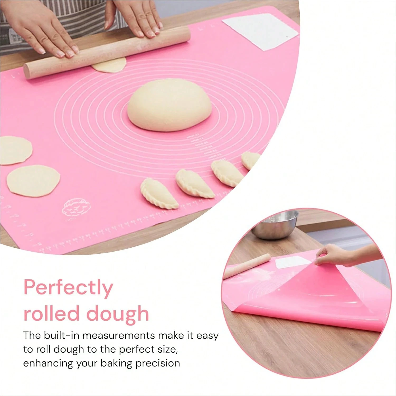 Premium Non-Stick Silicone Baking and Kneading Mat