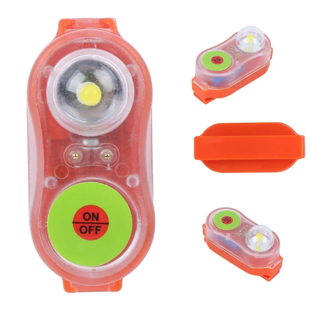 1pc 새로운 방수 LED 구명 조끼 라이트 자체 조명 경량 LED 구명 조끼 라이트 LED 안전 라이트 야외 액세서리