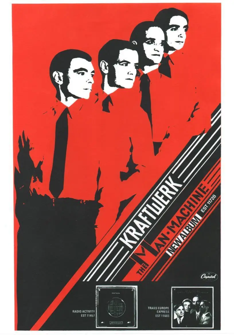 Kraftwerk Poster Man-machinesilk Poster Decorative Wall Painting