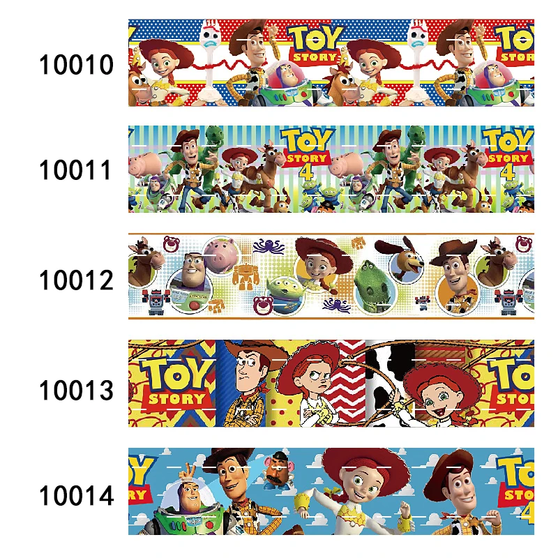 5 Yards Disney Personaggio Dei Cartoni Animati Toy Story Woody Jessie Buzz Lightyear Stampato 1 "25Mm Nastro In Grosgrain