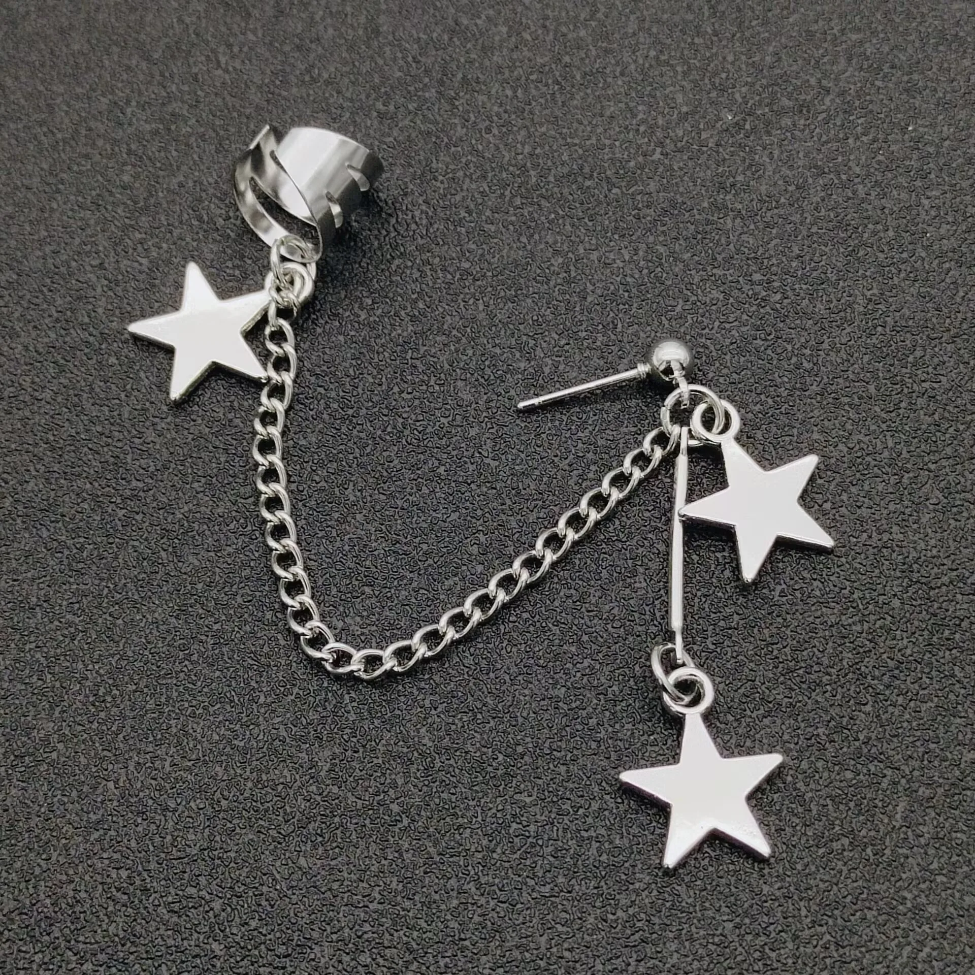 Chain Ear Clips Pendant Earrings Personalized Fashion