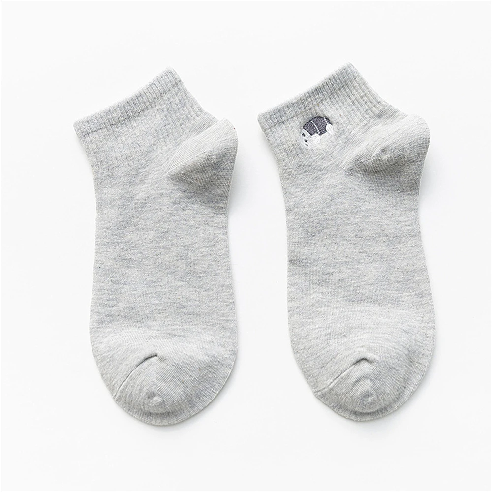 Neue Frauen niedliche Stickerei Bär Hund Eule Katze Vogel Kaninchen Schaf Süßigkeiten Farbe lustige Socken Kawaii Knöchel Sokken Drops hip – Detail 16