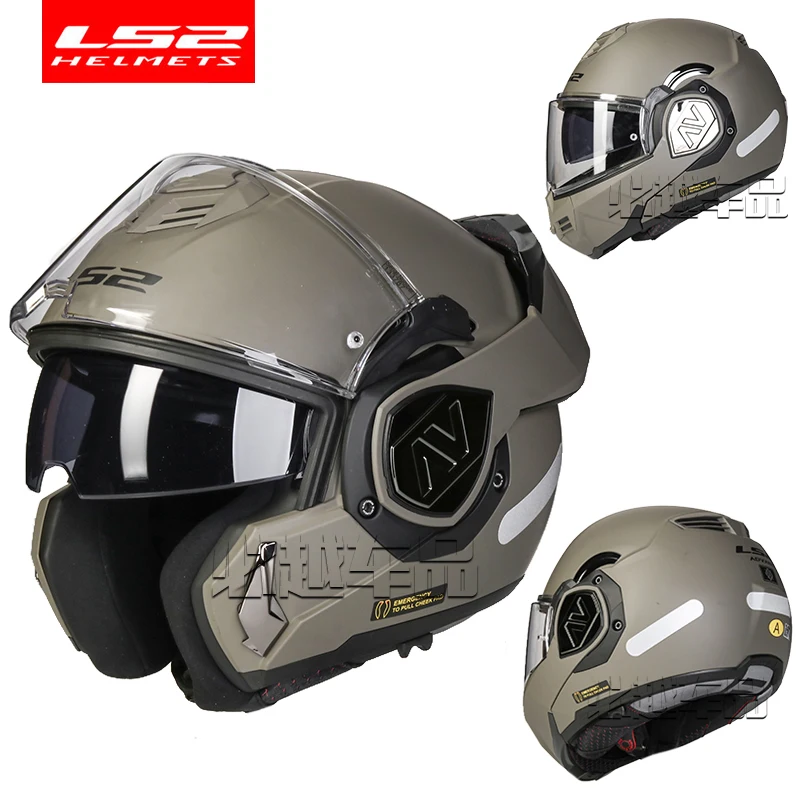 LS2 FF906 Advant pełna twarz kaski z unoszoną szybą motocyklowy modułowy kask podwójny wizjer wbudowany obiektyw ECE capiete Casque Moto