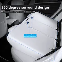 Car Seats Cover For Tesla Model 3 Y Nappa Leather Full Surround Style Factory Wholesale Price White Cushion Interior Accessories 3