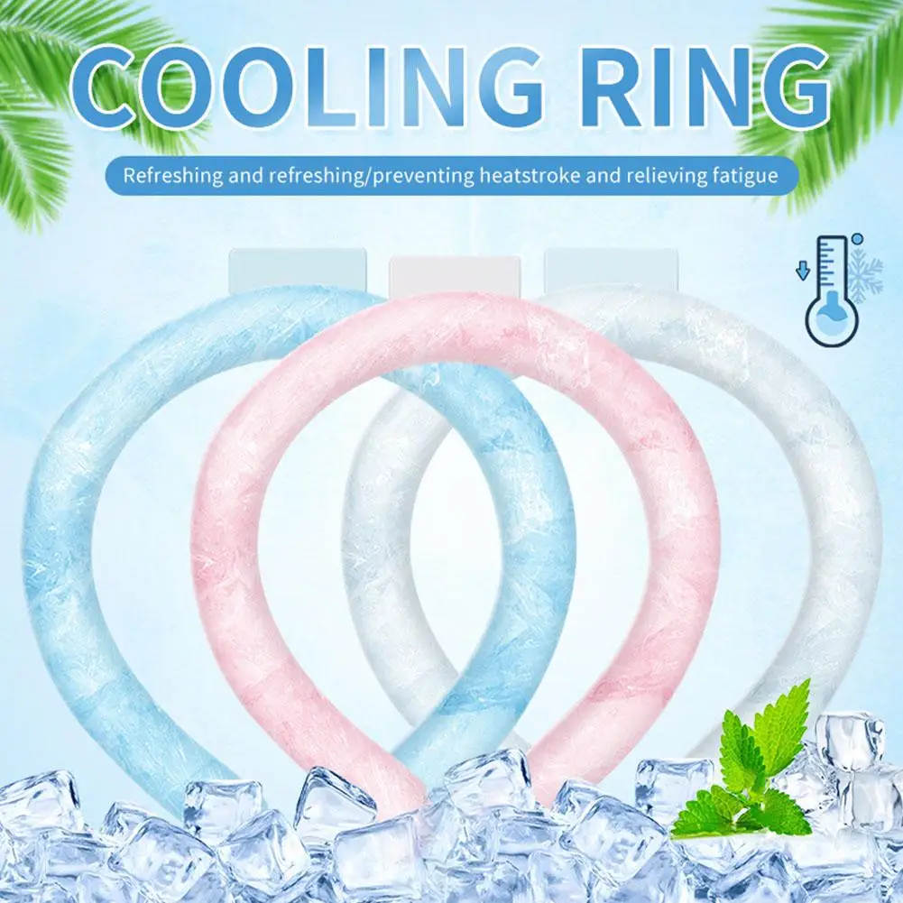 Anello refrigerante per il collo, impacco di ghiaccio personale riutilizzabile in gel per il collo, ideale per il caldo - Image 2