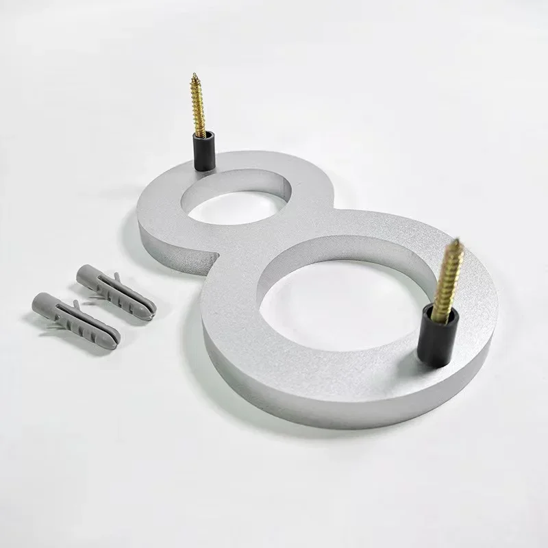 5 Inches Floating House Number Modern Door Numbers Outdoor Mailbox Yard Home Wall Garage Gate Nail Kit Anti Rust house number signs house numbers number plate