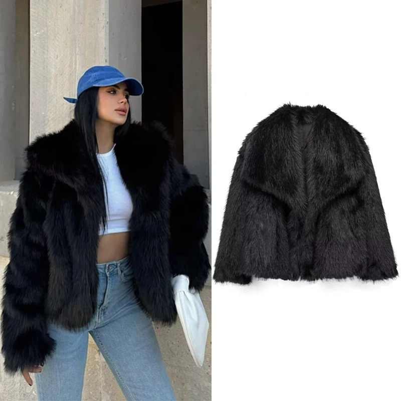 Women'S Jacket Coat Tweed Cropped Jacket New In Outerwears Autumn Winter Crop Jacket Woman Long Sleeve Elegant Short Coats