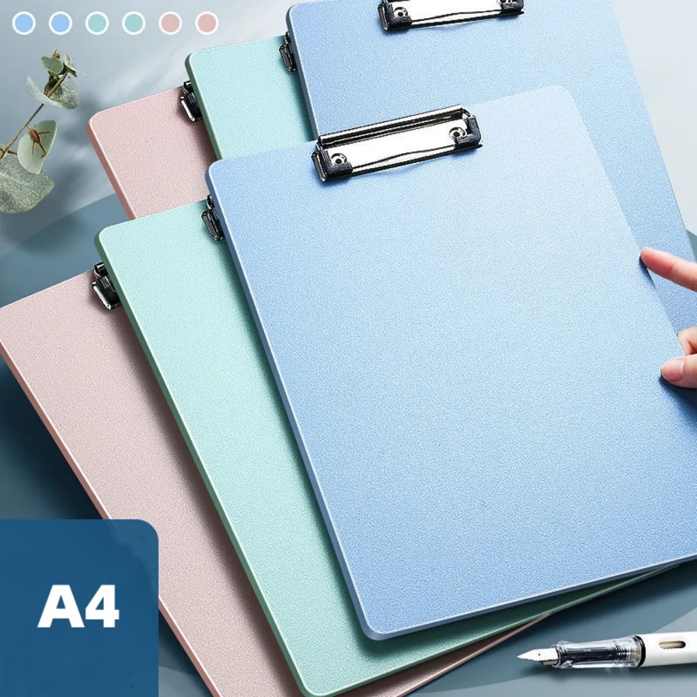 A4 Folder Board Clip Writing Pad Test Paper Clip Document Ticket Invoices Storage Organizer Stationery Office School Supplies