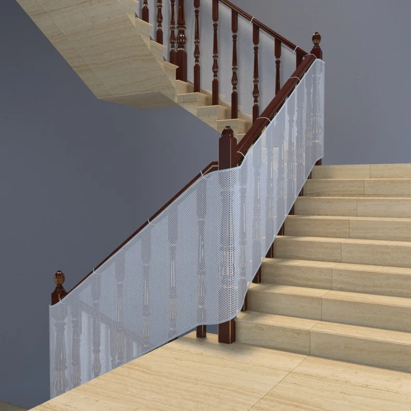 Title 3, 2/3M Thick Stair Protection Net Safety Rope Net...