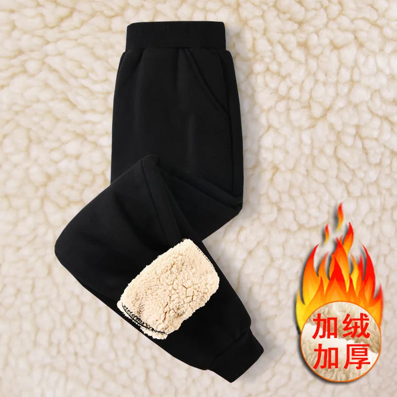 Children Cashmere Sweatpants for Boys Girls Winter Thick Casual Sports Pants Kids Warm Long Pants Trousers 3-14 Years Teenage girls pants boys pants kids pants girls trousers