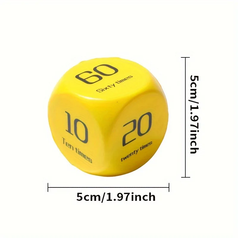 2pcs Fitness Dice Sports Dice 6-Sided Workout Plank/Push-up/Sit-up/Jump/Lunge/ Dynamic Exercise Equipment For Group Fitness