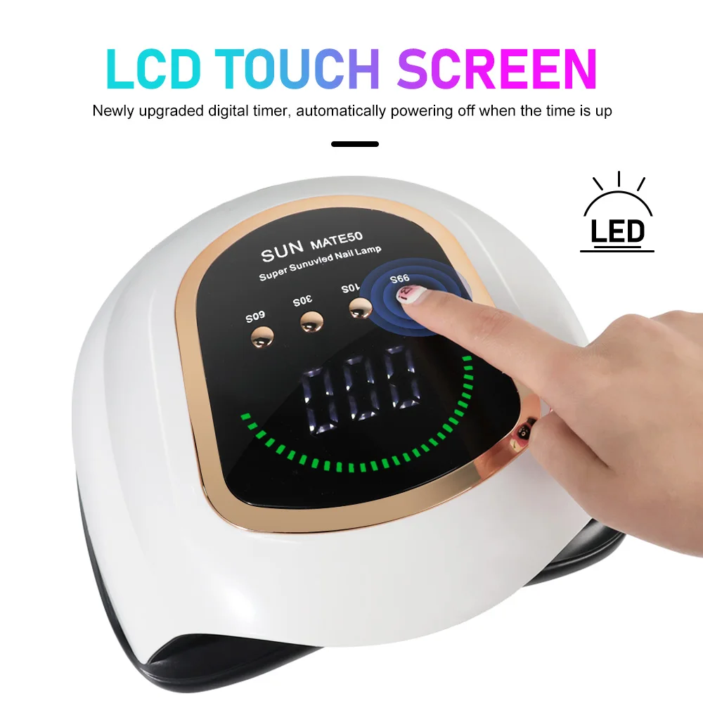 42LED UV 네일 아트 램프 건조기 LCD 대형 화면 네일 아트 램프 (4개 타이머 및 자동 센서 포함) 젤 네일 폴리쉬 경화 램프 도구