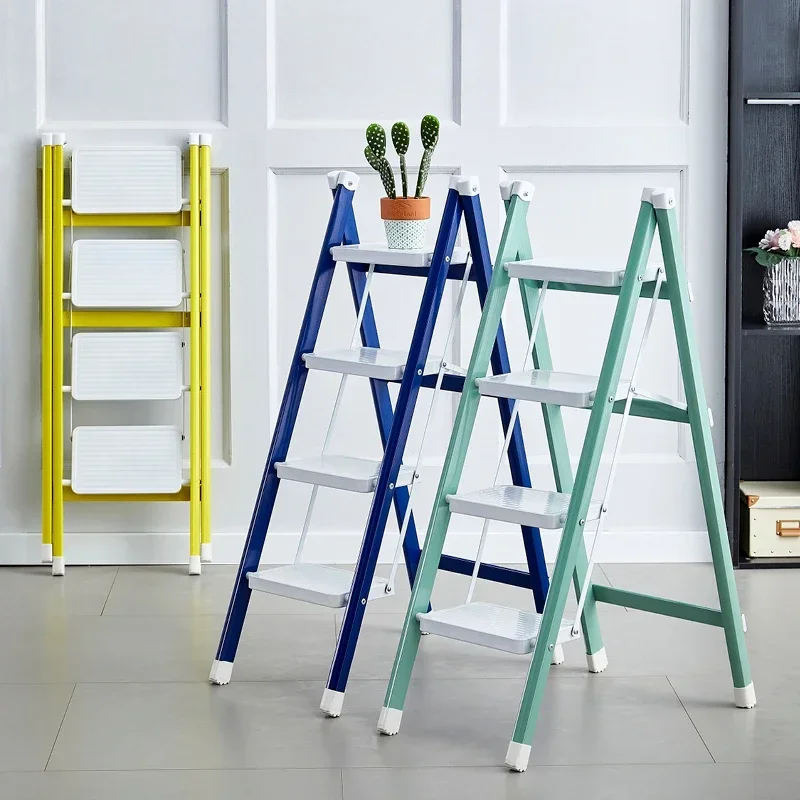 

Портативное складное лестничное кресло, многофункциональная трехступенчатая лестница, усиленный поднятый ступенчатый стул, нескользящая подставка для ног, подставка для цветов