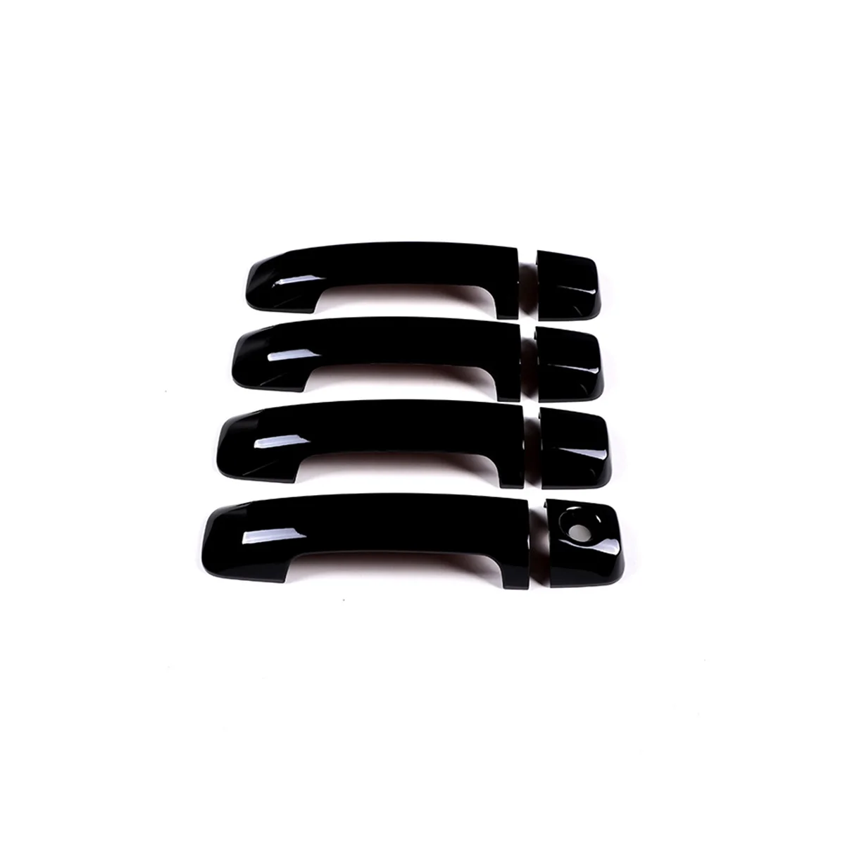 

Car Outer Door Handle Cover Trim Sticker Accessories (Piano Black)