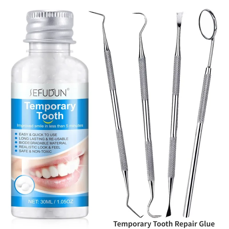 TemporaryToothRepairGlueShapeableTeethGapsFillingSolidDenture
