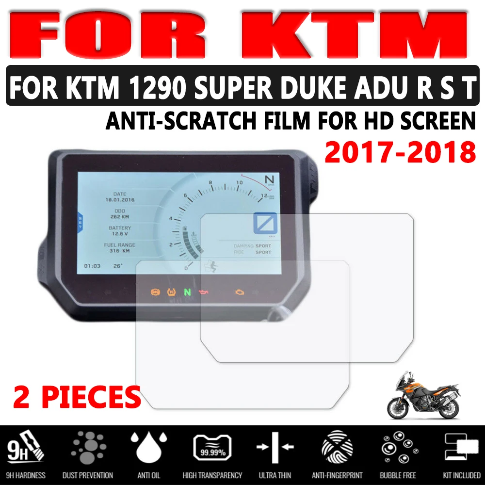 For KTM 1290 SUPER DUKE ADV SUPERDUKE Adventure R S T Motorcycle Cluster Scratch Protection Film Screen Protector,motorcycle screen protector