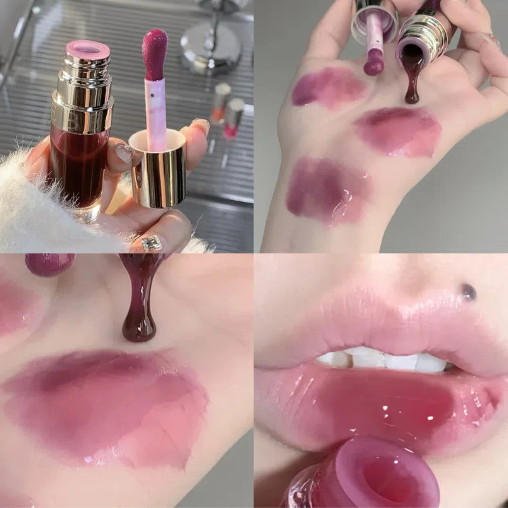 Lip Oil Plumper Gloss Makeup Liquid Lipstick Jelly Glass Care For lip gloss,lip makeup,lip oil,lip plumper