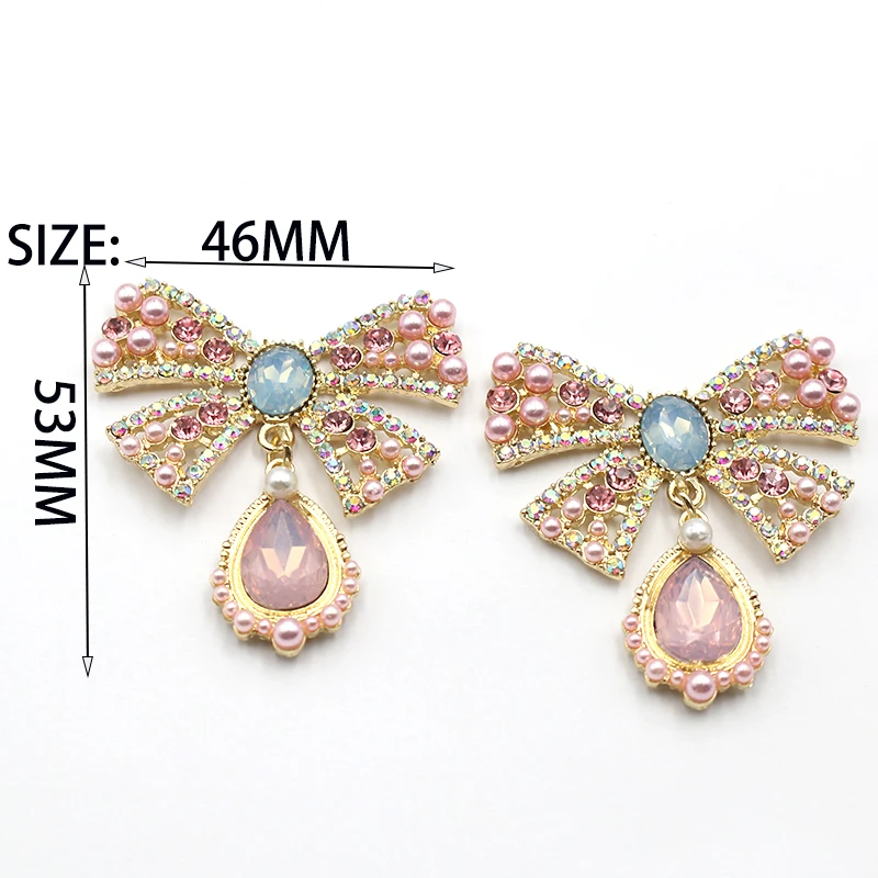 TYNUOMI2PCS53 * 46MM Alloy Diamond Protein Pearl Suspension