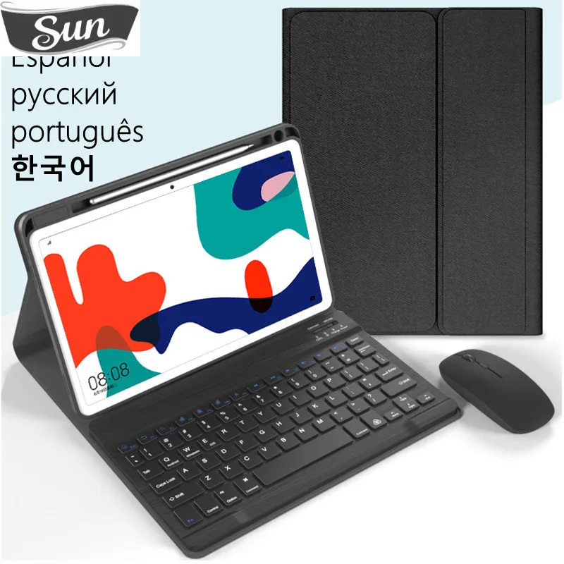 Custodia Per Huawei Matepad T10S T10 T 10 Tastiera Wireless Teclado Per Huawei Matepad 10 4 Honor V6 Tablet Cover Magnetica