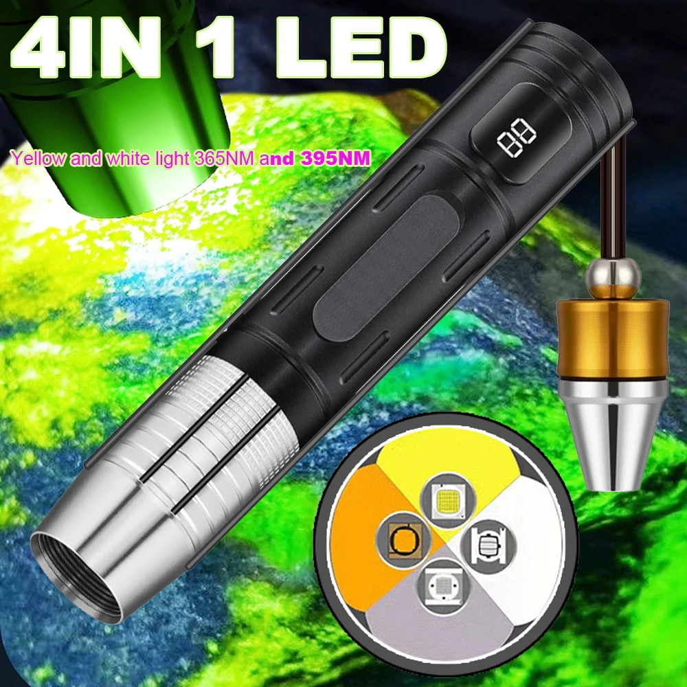 Four Lights On, Jade Flashlight, Strong Light Recognition, Jewelry, Jade, Reading, Playing, Beeswax, Ultraviolet Paper Money Det_voghion.com