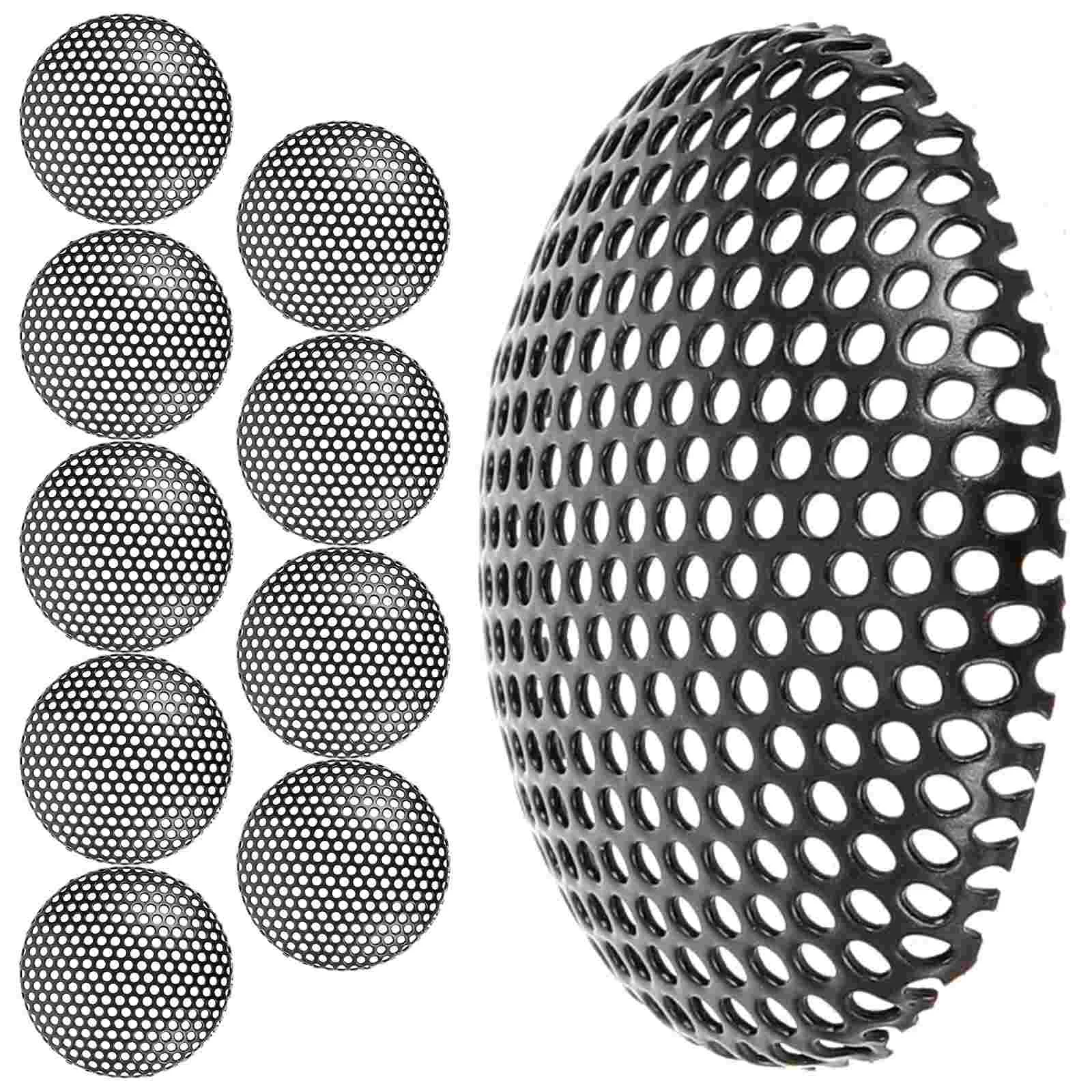 

10 Pcs Small Mesh Cover for Microphone Parts Spherical Wireless Supplies Iron Grille Replacement