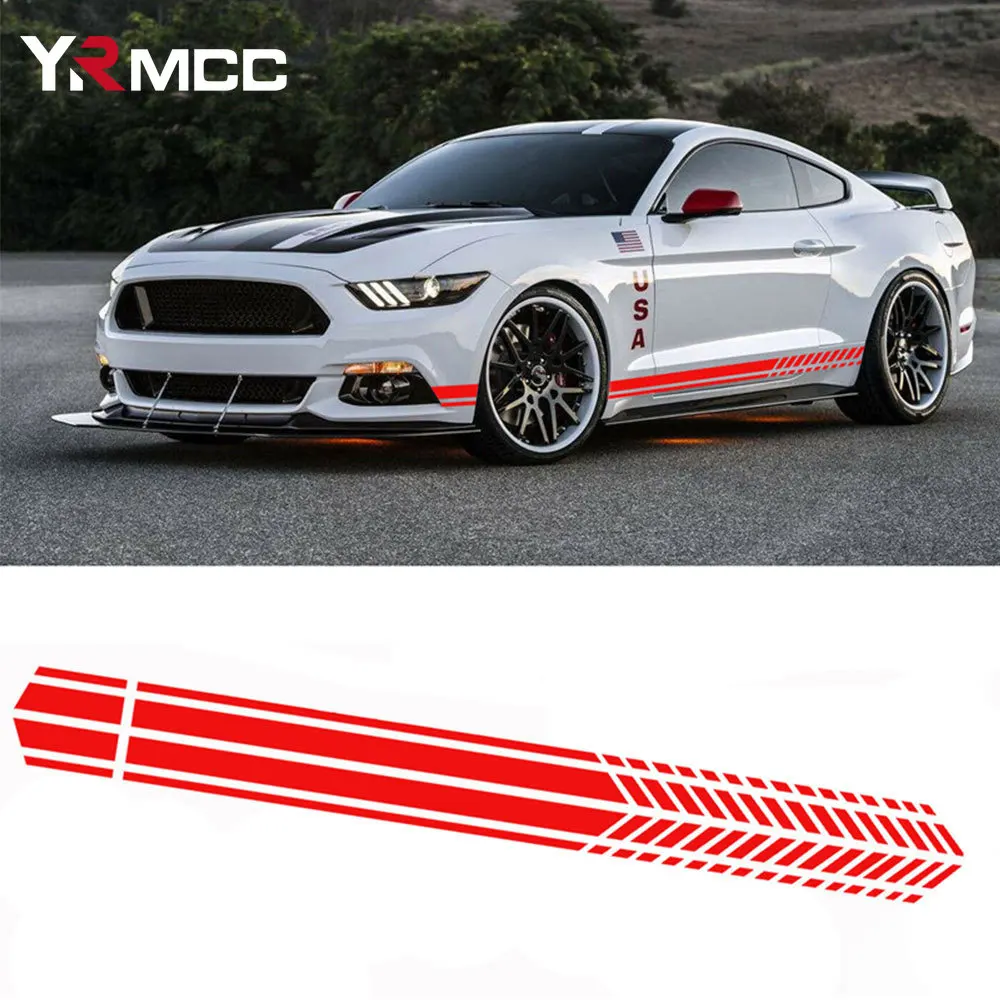 

2 шт., автомобильные наклейки на длинную талию и боковую юбку