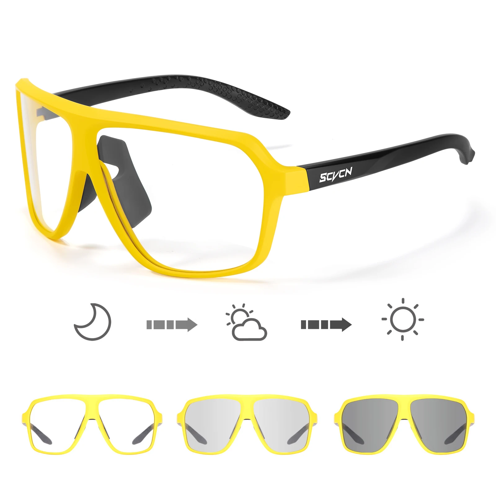 Photochromic Polarized Sports Sunglasses with UV400 Protection