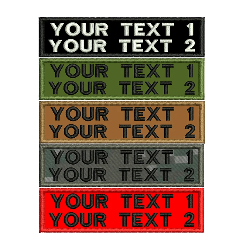 Custom Military Name Patches Velcro