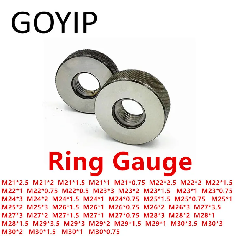 

M21 M22 M23 M24 M25 M26 M27 M28 M29 M30 6G Metric Thread Ring Gauge Go And No-Go Gage Support Customized