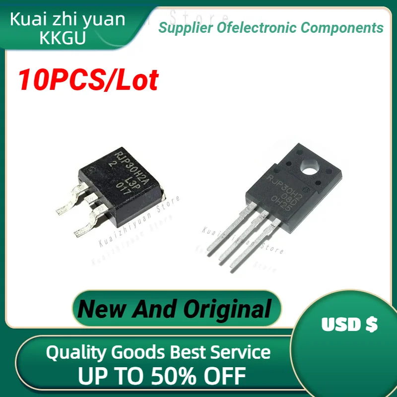 10 шт./партия, новый и оригинальный МОП-транзистор RJP30H2A SOT-263, TO-263, RJP30H2 TO-220