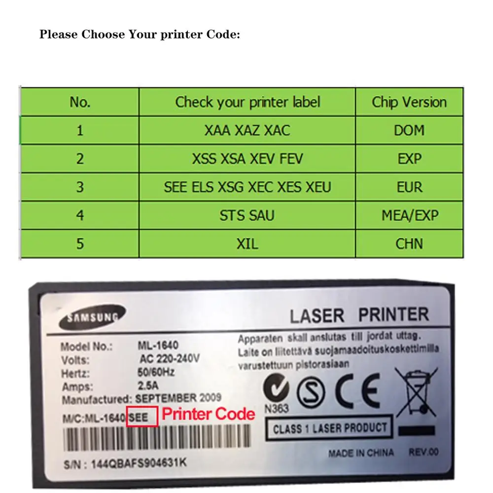 Toner Chip FOR Samsung Xpress SL-C422 SL-C423 SL-C420W SL-C422W SL-C423W SL-C472 SL-C473 SL-C470W SL-C472W SL-C473W SL-C470FW