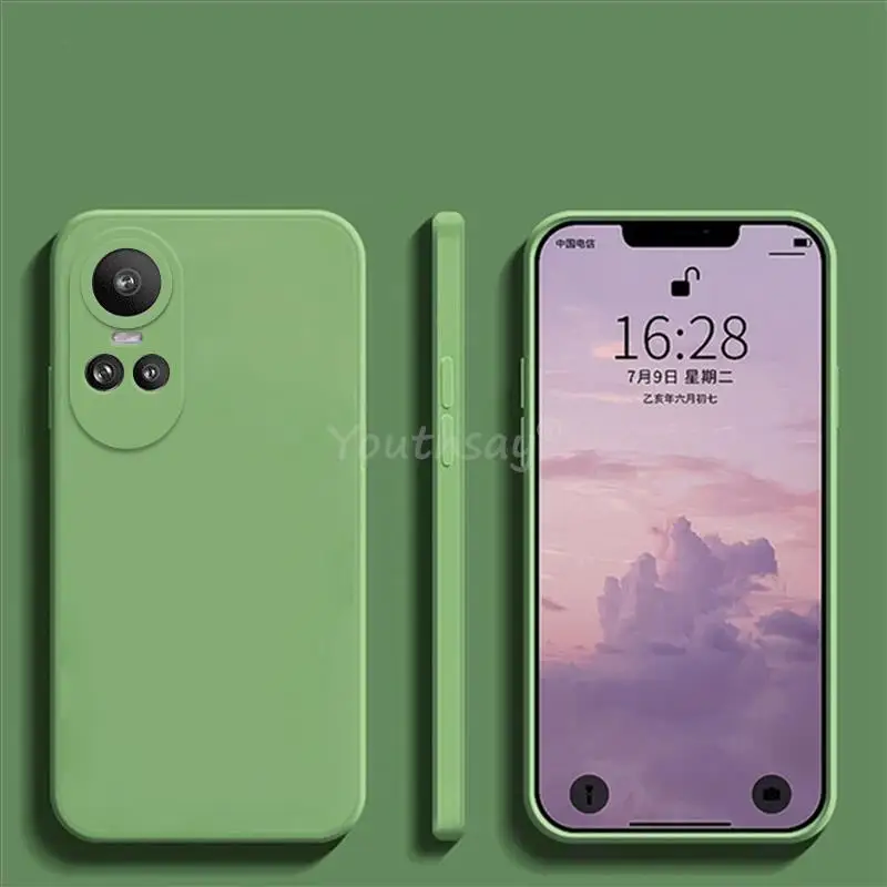 For OPPO Reno 10 Pro 5G Case For Reno 10 Pro Cover Funda Coque Original  Liquid