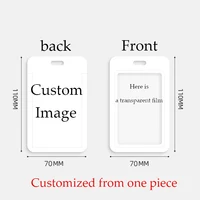 Customized HD Credential Holder Keychains Pass Card Credit Card Holder Keychain Wholesale Delivery Within 24 Hours 1
