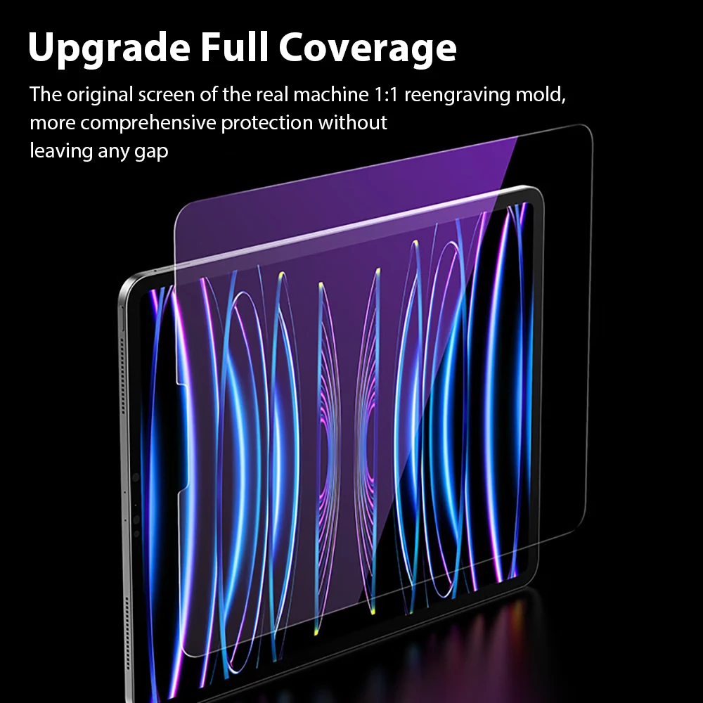 Tempered Glass For Ipad Pro 11 12.9 13 2024 10th 9th Gen Screen Protector For Ipad Air 5 4 Mini 6 10.9 10.2 Film Anti Blue Light 3