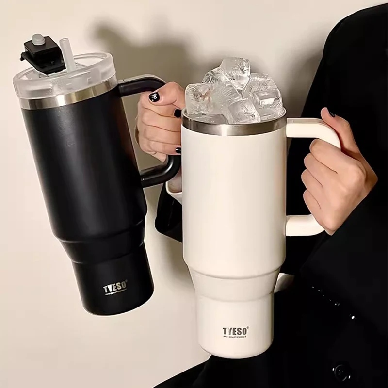 Flask Cup With Handle Top Grade Stainless Steel Thermos Flask W