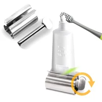 Bathroom Accessories Set Rolling Toothpaste Squeezer Tube Stainless Steel Toothpaste Dispenser Toothpaste Cosmetic Storage Rack 1