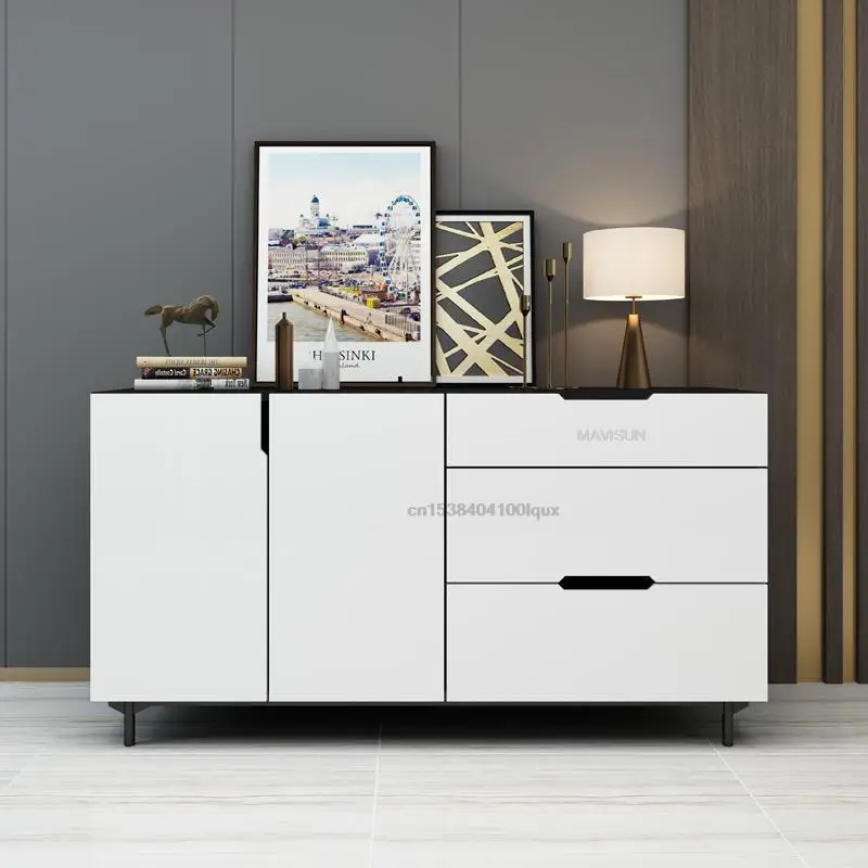 Marble Wine Cabinet Modern Minimalist Tea Cupboard Living Room Wall Cupboard High-end Household Kitchen Furniture