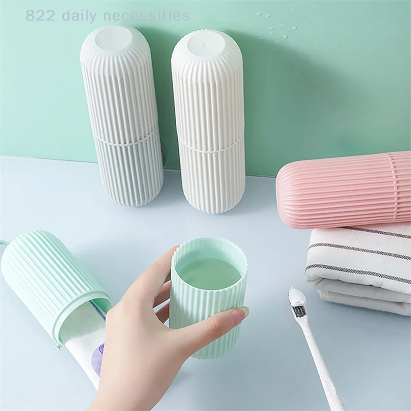Travel Portable Toothbrush Bathroom Toothpaste Holder Case Organizer Toiletries Storage Cup Creative Economic Box_voghion.com