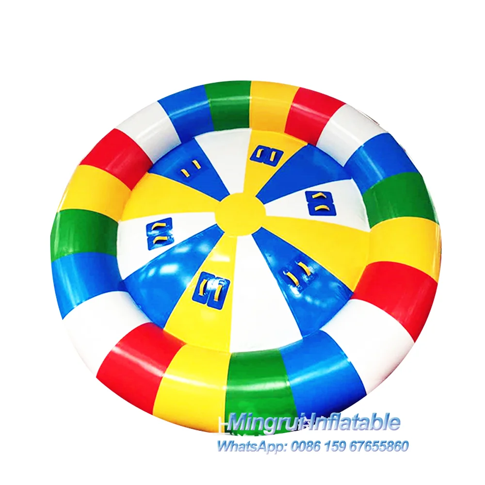 Inflatable towable water sports Inflatable disco boat water toy Inflatable Spinning Crazy UFO 10ft 15ft water inflatable banana boat water riders portable 0 9mm pvc tarpaulin water sports inflatable towable boat tube