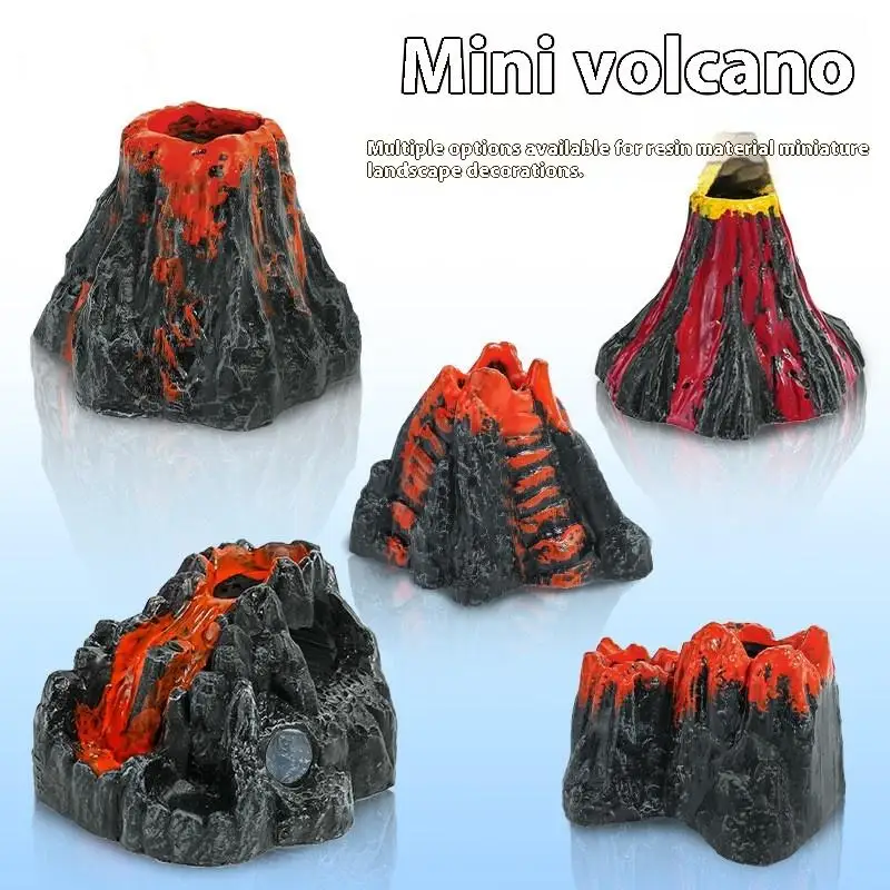 Volcano Aquarium Decoration with Aerator Bubble Stone