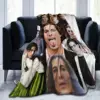 Damiano David Warm Soft Blanket Maneskin Music Band Photo Travel Bedding Throws Winter Funny Flannel Bedspread Sofa Bed Cover 3