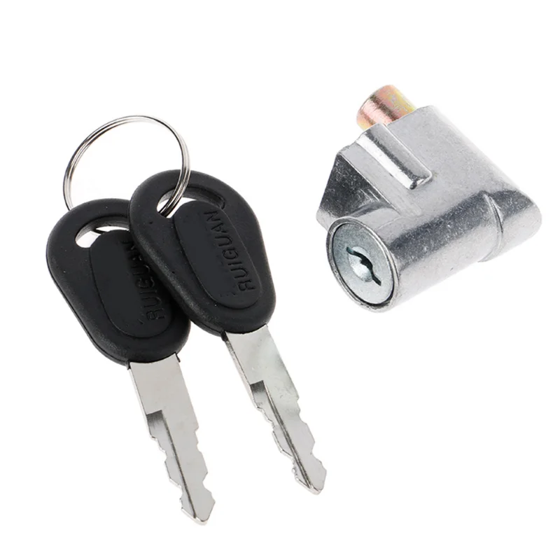 Battery Safety Pack Box Lock 1pc W/2 Key Ignition Lock Metal For Motorcycle Electric EBike Scooter 70g