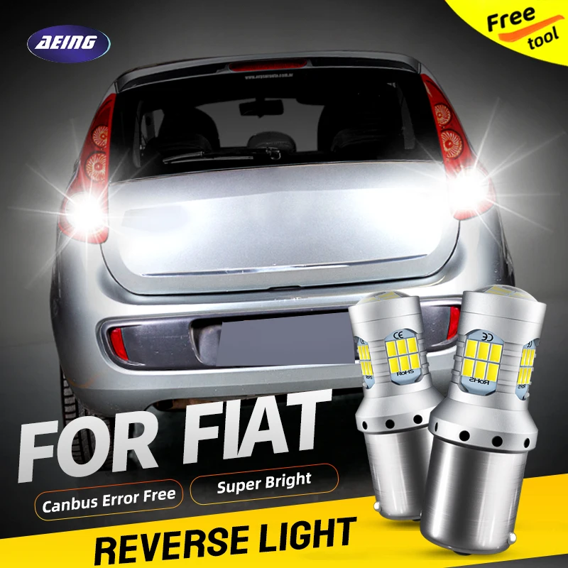 

Светодиодные лампы задсветильник хода P21W, 2 шт., 1156 BA15S, без ошибок, для Fiat Palio Panda Punto Sedici Siena полный задний пикап Linea Marea Stilo