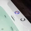 72" Freestanding Bathtub with Whirlpool Water Jetted and Air Bubble，Heated Soaking Combination Bathtub with LED Control Panel 3