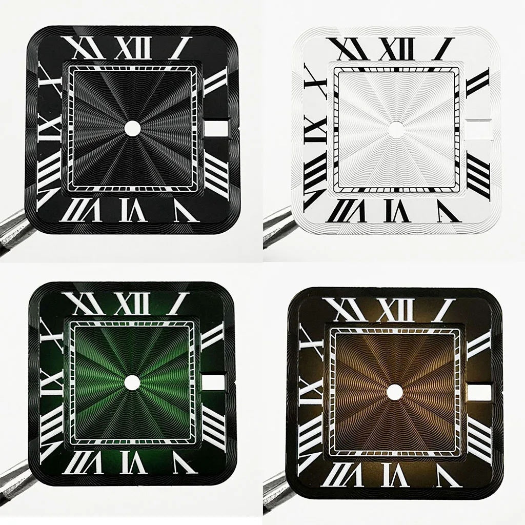 27mm Watch Square Dial Modified Arabic Numeral Dial For Japanese NH35 4RNH35 Automatic Movement
